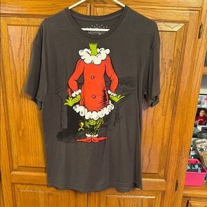 Dark Gray Grinch Graphic Tee